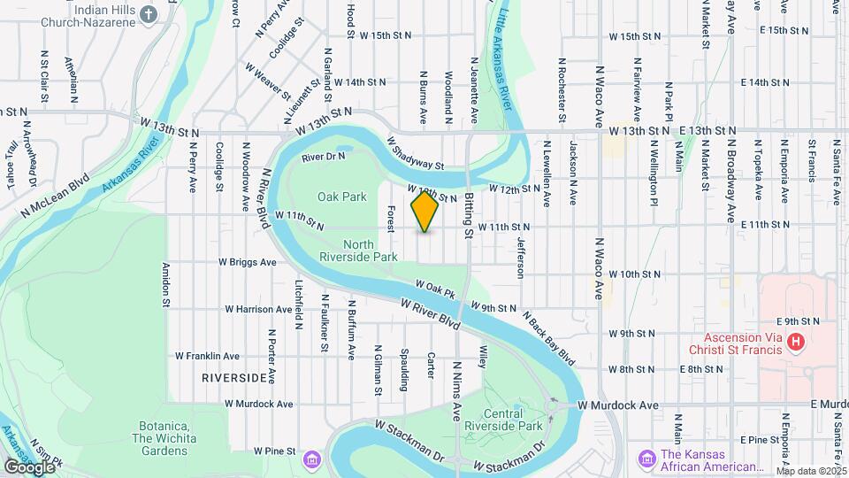 1132 N Pearce St Map and Location Details