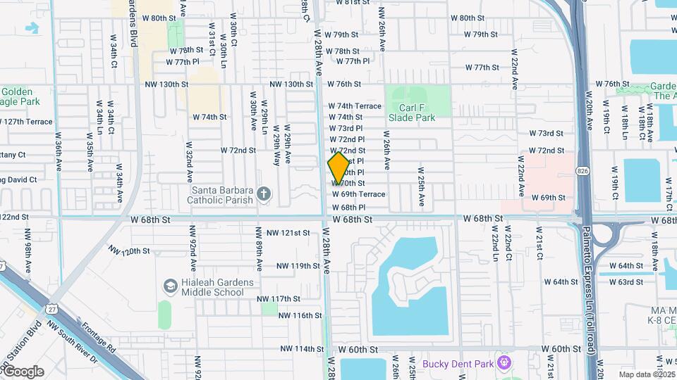 2767 W 69th Terrace Map and Location Details
