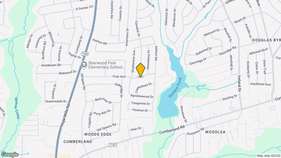 4701 Friar Ave Map and Location Details