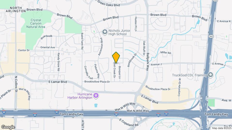 1929 Lost Creek Dr Map and Location Details