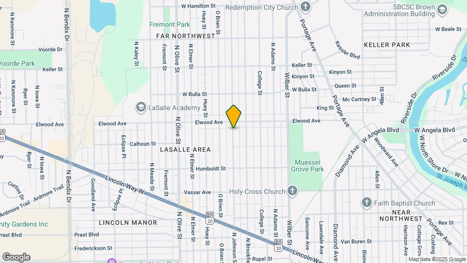 1346 N Johnson St Map and Location Details