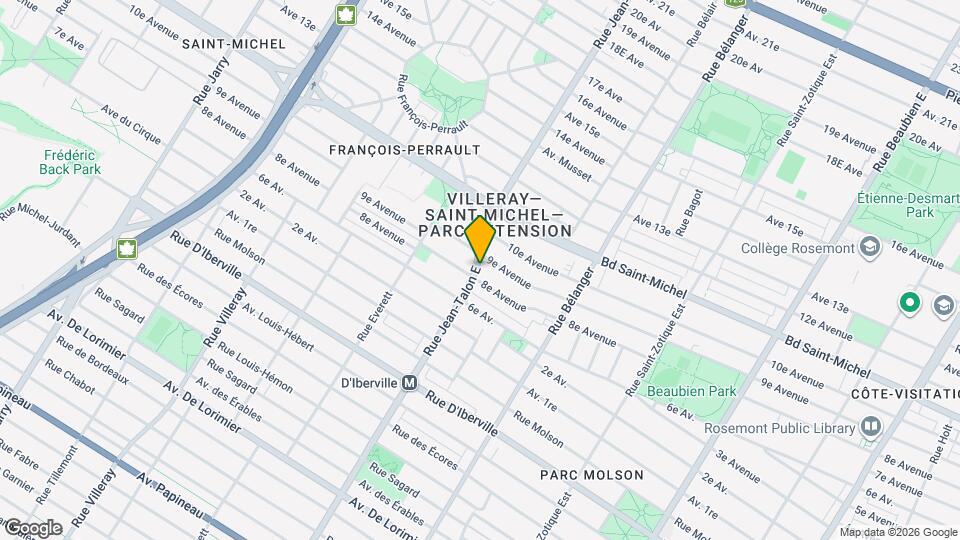3120 Jean-Talon Rue E Map and Location Details
