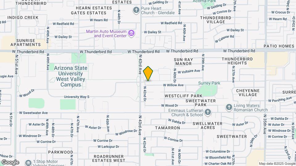 4216 W Willow Ave Map and Location Details