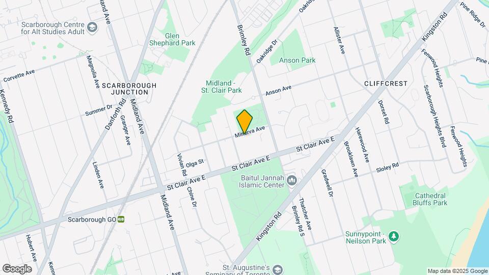121, 131 Minerva Avenue, 3744 St. Clair Ave Map and Location Details