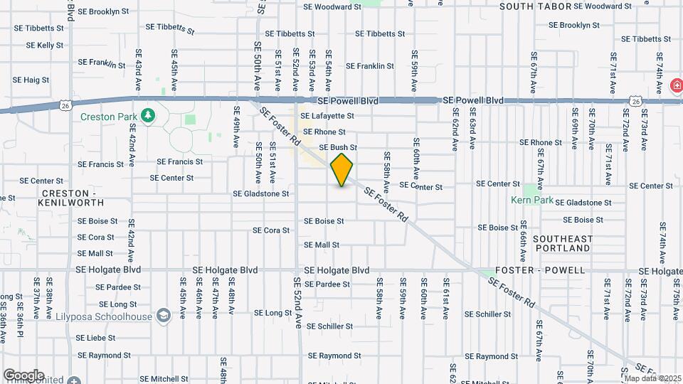 5436-5504 SE Center St Map and Location Details