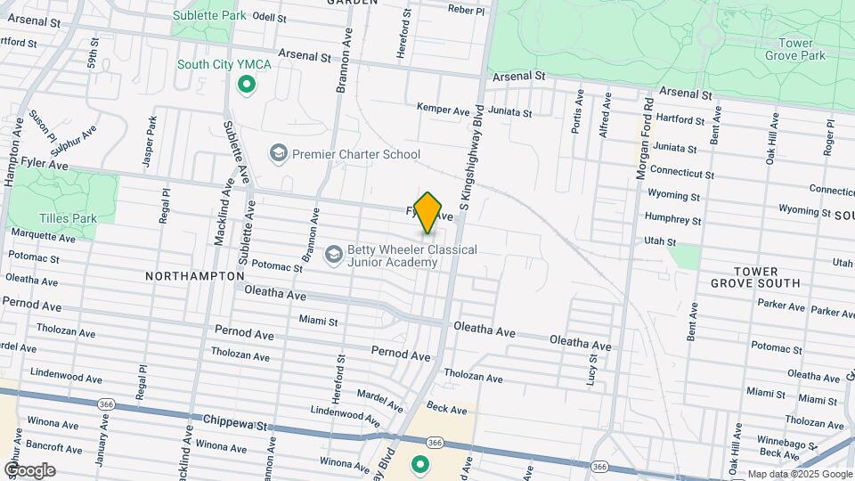 3333 Lawn Ave Map and Location Details