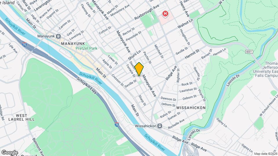 3922 Manor St Map and Location Details