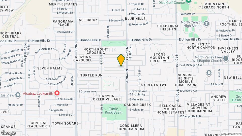 1113 E Villa Rita Dr Mapa y Detalles de la Ubicación