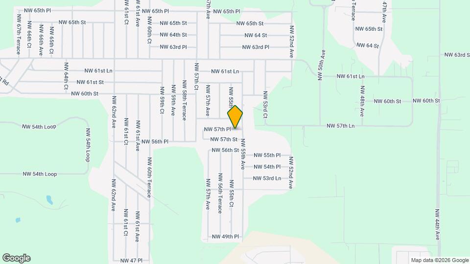 5532 NW 57th Pl Map and Location Details