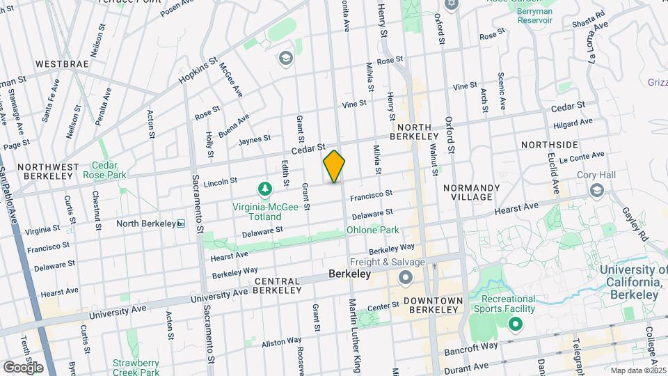 1852 Virginia St Mapa y Detalles de la Ubicación