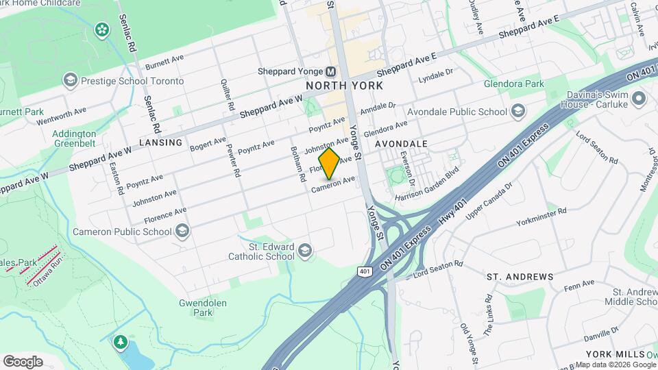 42 Cameron Ave Map and Location Details