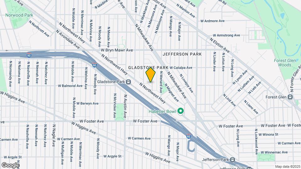5426 N Monitor Ave, Unit 2 Map and Location Details