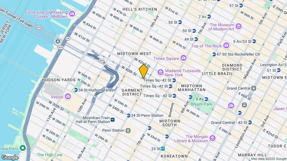 302 W 40th St Mapa y Detalles de la Ubicación
