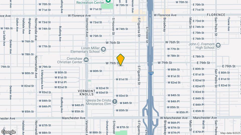 713 W 80th St Map and Location Details