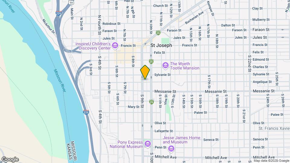 421 S 9th St Map and Location Details