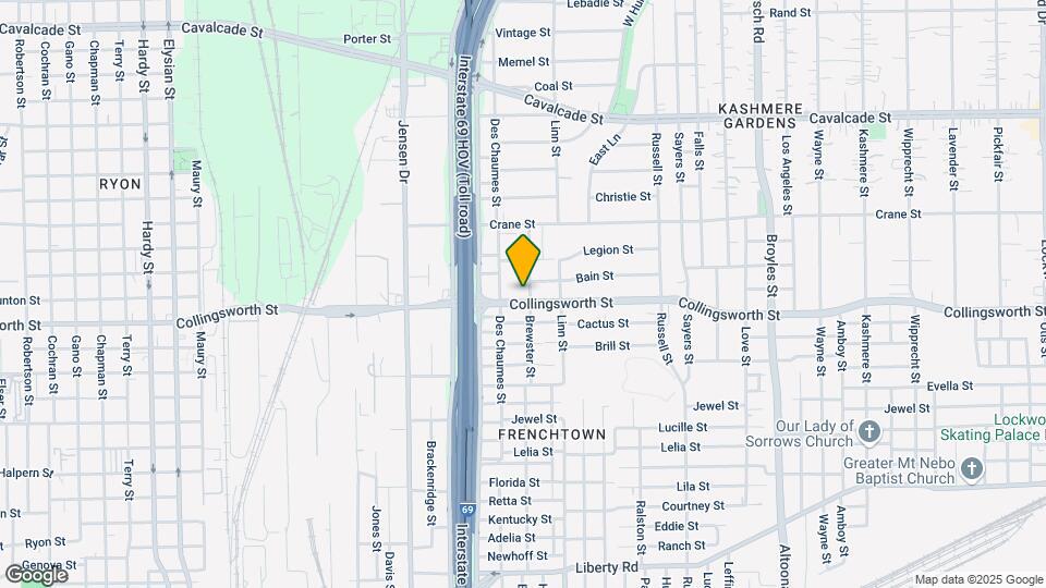 3123 Collingsworth St Map and Location Details