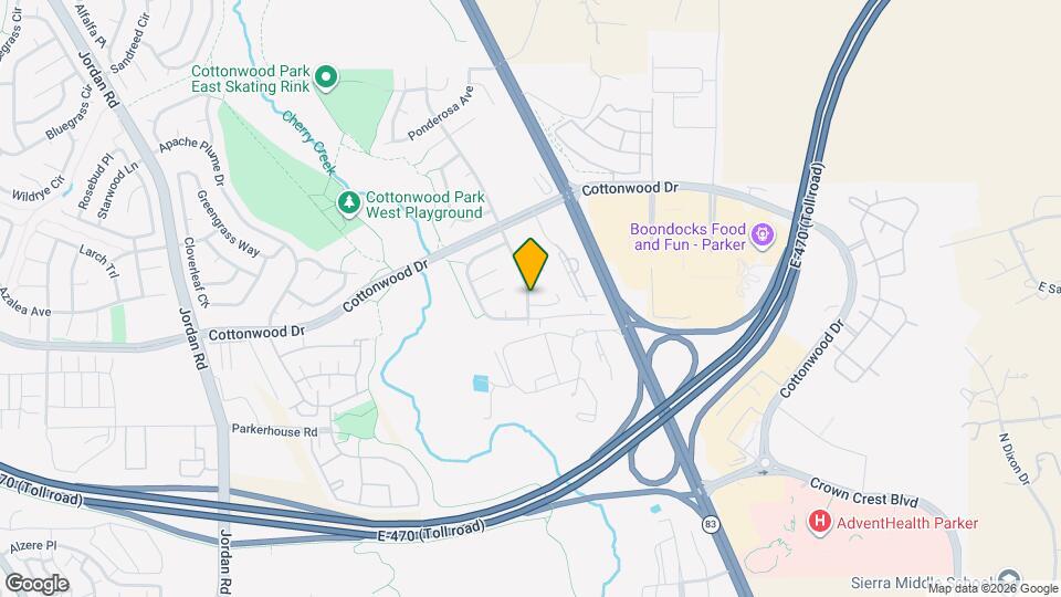 8902 Cottonwood Way Map and Location Details