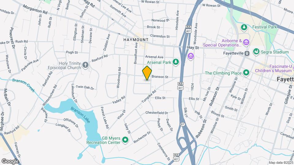 1106 Simpson St Map and Location Details