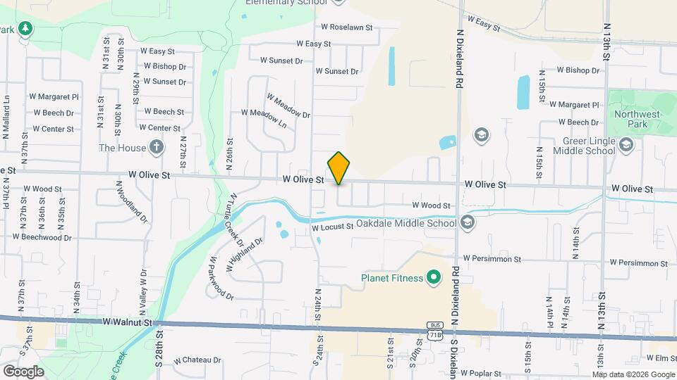 725 N Beverly Ln Map and Location Details