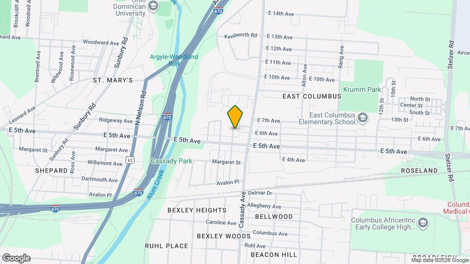 770 N Dawson Ave Map and Location Details