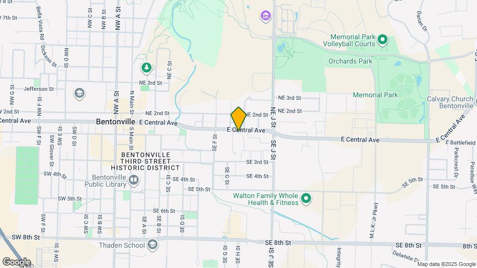 808 E Central Ave Map and Location Details