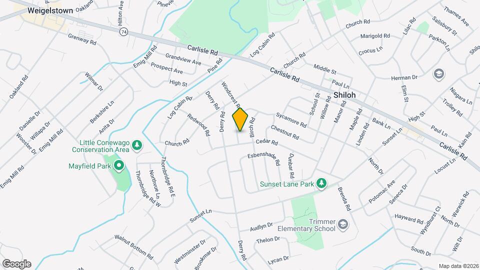 2360 Sycamore Rd Map and Location Details