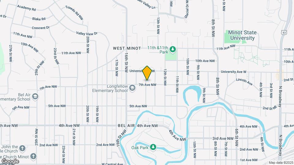 1316 7th Ave NW Map and Location Details
