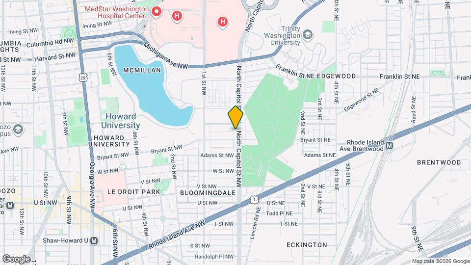 2414 N Capitol St NW Mapa y Detalles de la Ubicación