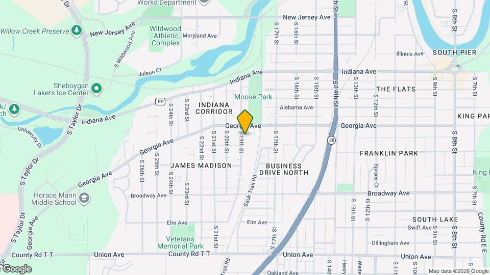 1423 S 19th St Map and Location Details