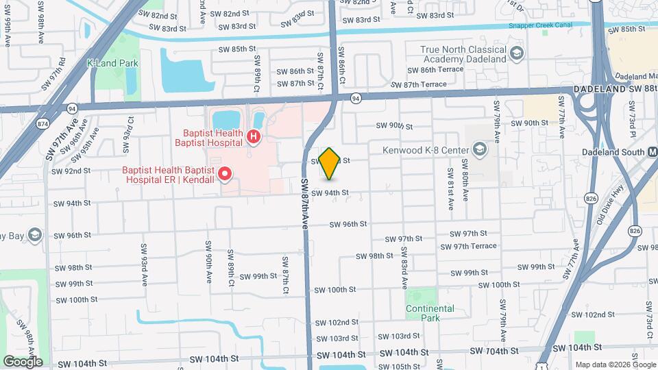 8475 SW 94th St, Unit 108E Map and Location Details