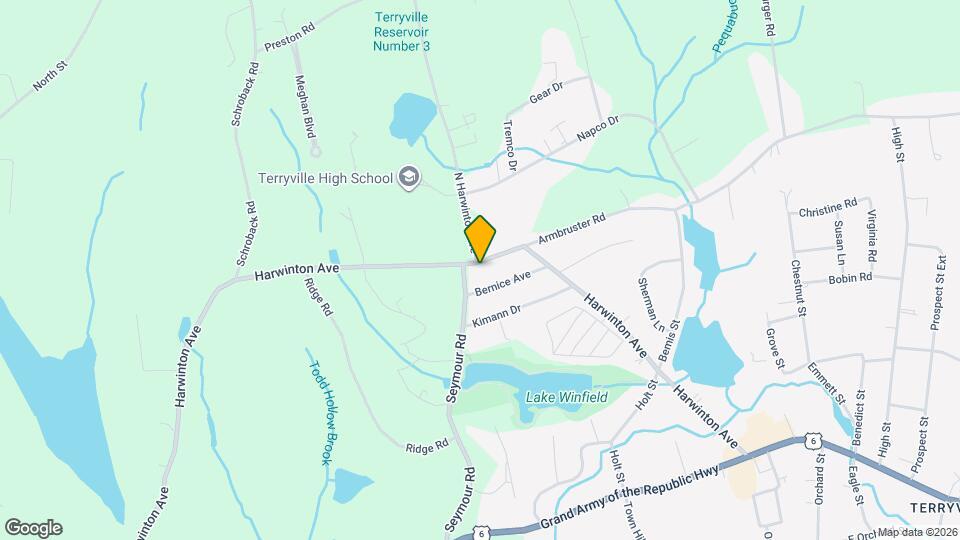 125 Harwinton Ave Map and Location Details