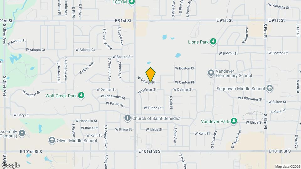 1911 W Canton Pl Map and Location Details