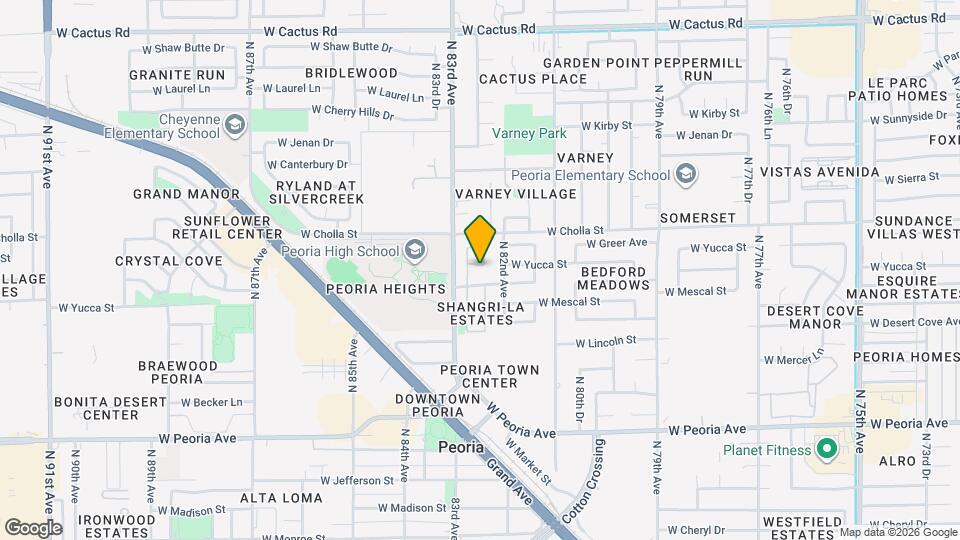 8229 W Yucca St Map and Location Details