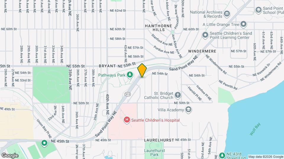 5220 Sand Point Way NE, Unit #1 Map and Location Details