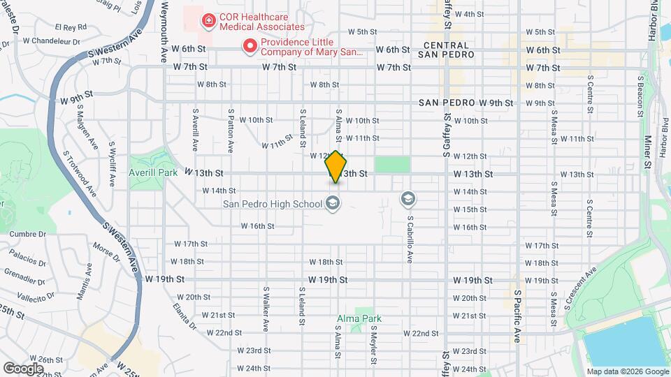 1341 S Alma St Map and Location Details