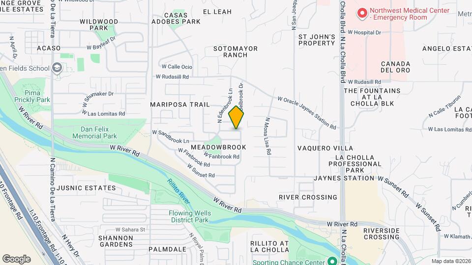 2521 W Glenbrook Way Map and Location Details