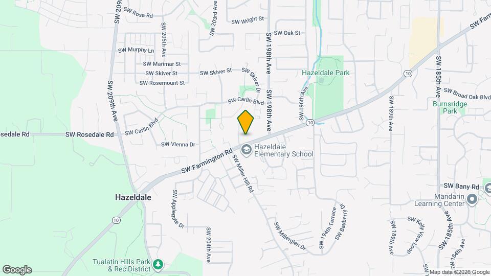 20025 SW Farmington Rd Mapa y Detalles de la Ubicación