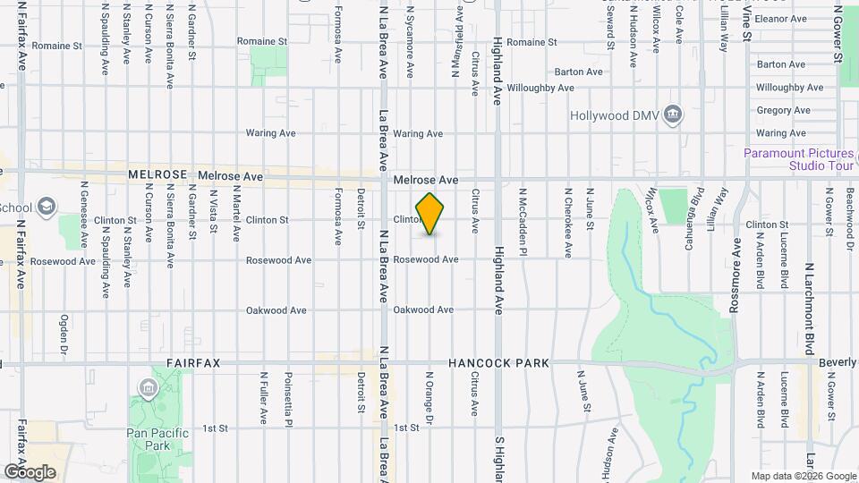 525 N Orange Dr, Unit .5 Mapa y Detalles de la Ubicación