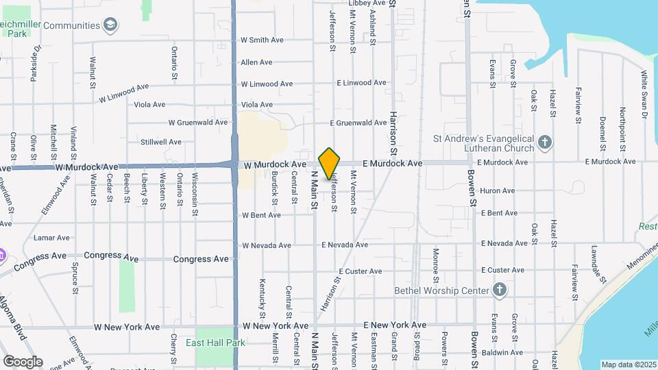 1707 Jefferson St Map and Location Details