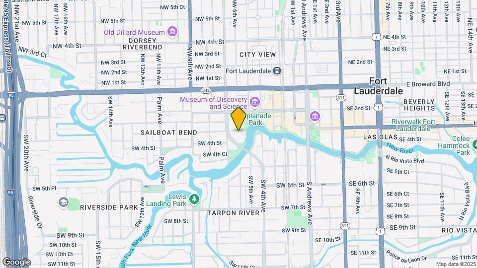 610 W Las Olas Blvd Map and Location Details
