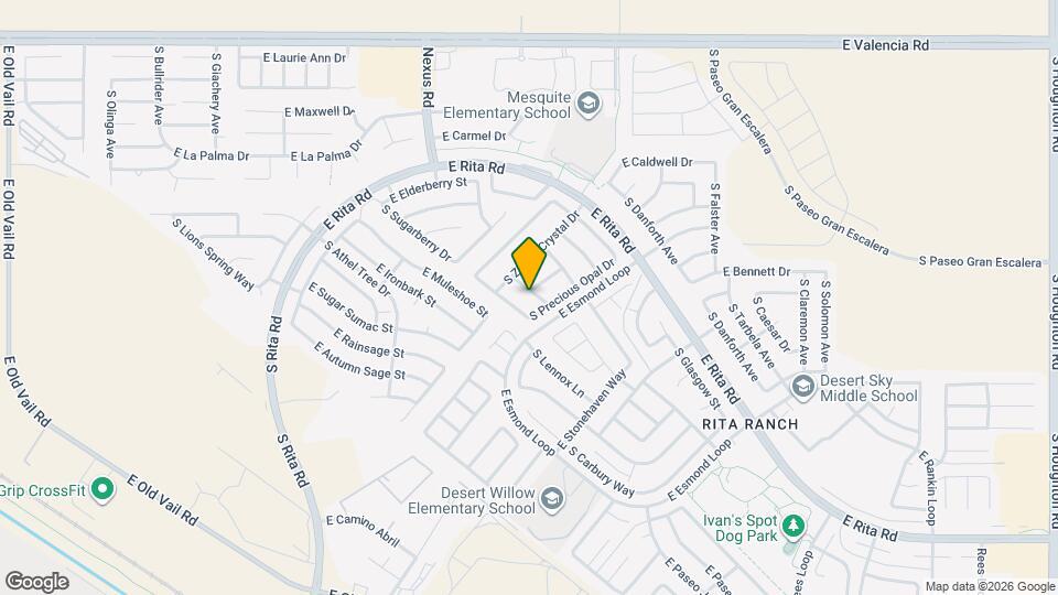 9342 E Marcasite Ln Map and Location Details