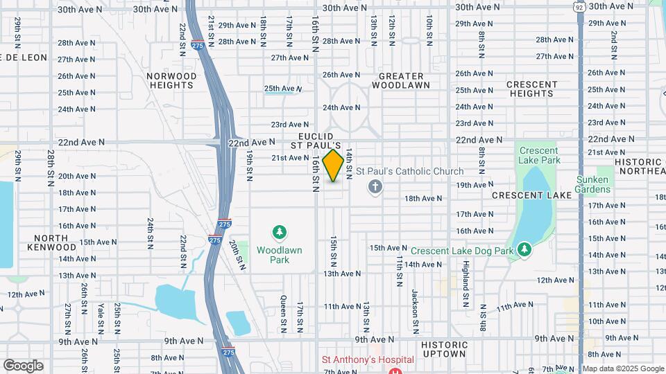 1505 18th Ave N Map and Location Details