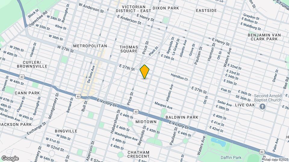 522 E 38th St Map and Location Details