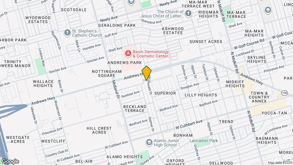 1607 Mc Donald St Map and Location Details