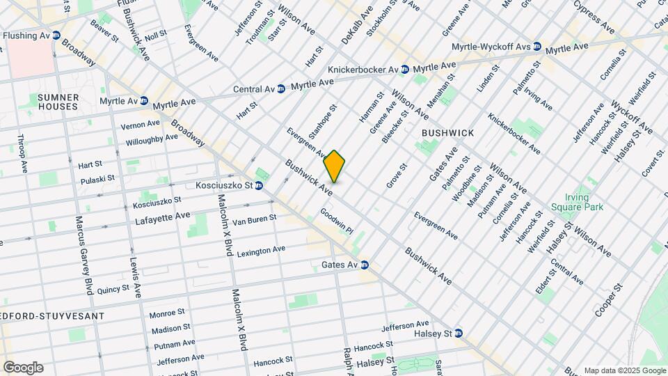 923 Bushwick Ave Map and Location Details