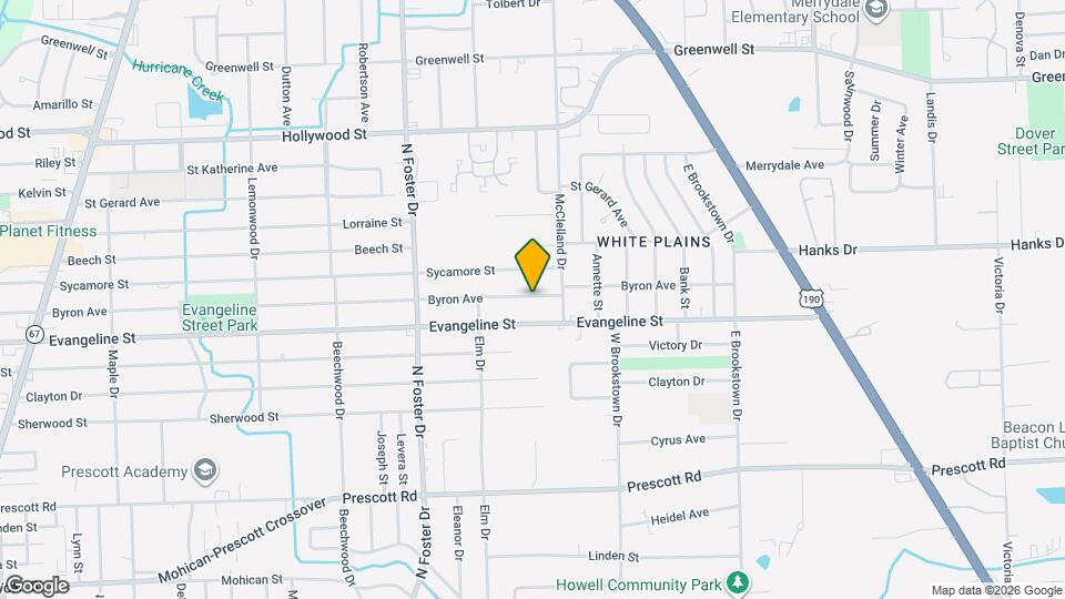 5392 Byron Ave Map and Location Details