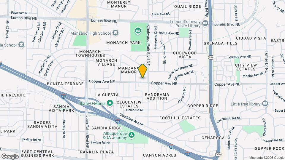 12612 Copperwood Dr NE-Unit -C Map and Location Details