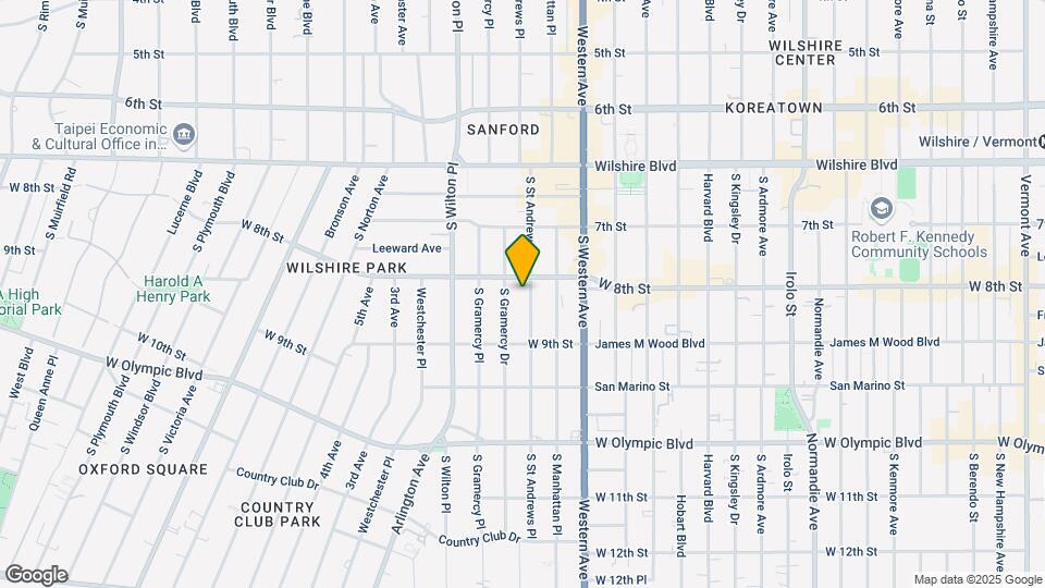 817 S St Andrews Pl Map and Location Details
