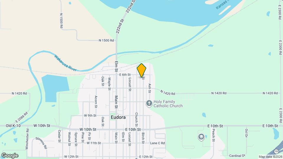 615 Birch St Map and Location Details