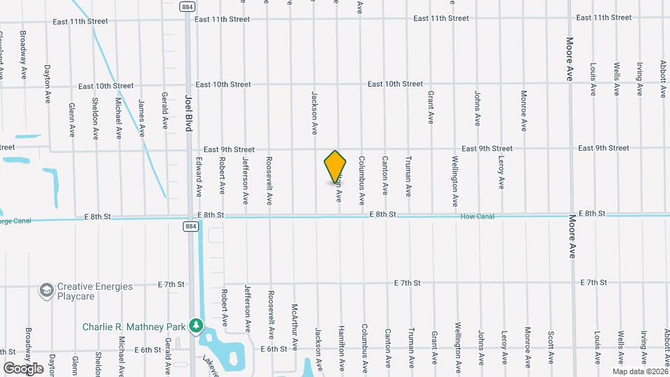 809 Hamilton Ave Map and Location Details